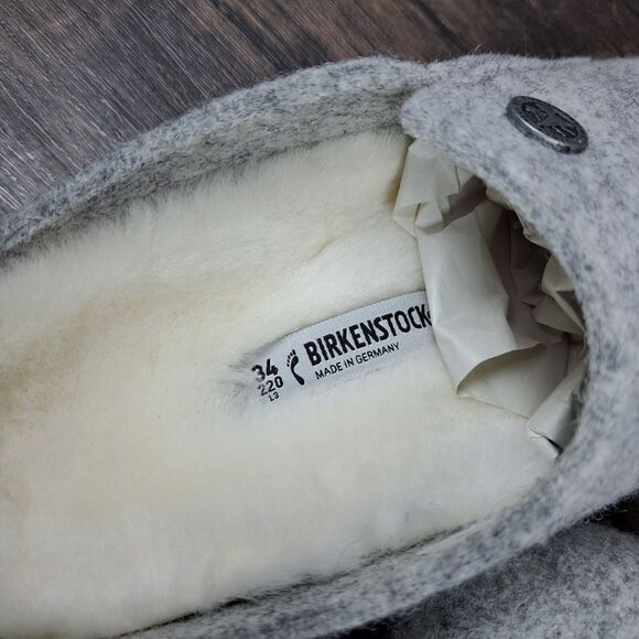 Birkenstock Zermatt Shearling Wool Felt Mule Youth Women's Sz US 3 Narrow EU34 - Picture 8 of 8